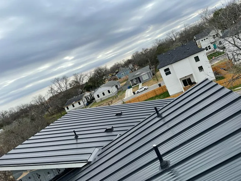 Standing seam metal roof panels with vents for Skylight Repair in Mauldin
